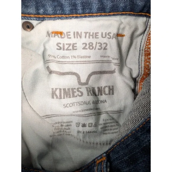 Kimes Ranch Roger Jeans Mens 28/32 Med Wash Western Cowboy Denim - Picture 7 of 9